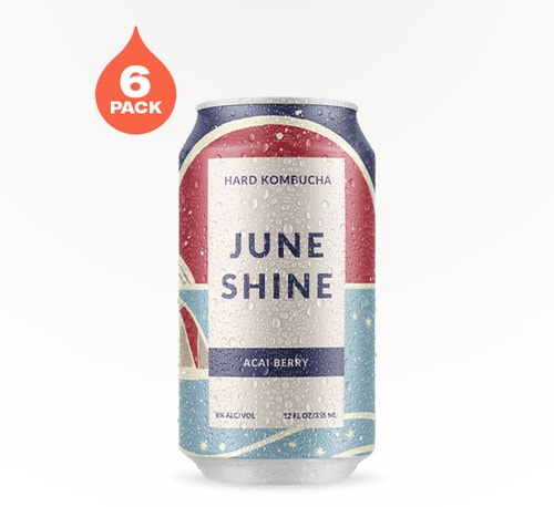 JuneShine Hard Kombucha Açaí Berry 6 Cans (12oz)