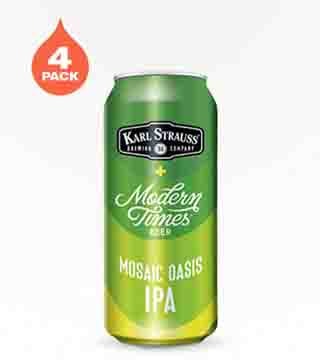 Karl Strauss Brewing x Modern Times Beer Mosaic Oasis IPA 4 Cans 16 oz