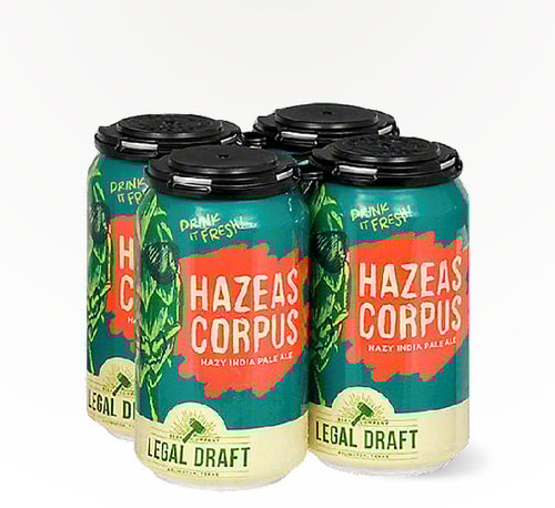 Legal Draft Beer Hazeas Corpus IPA 4 Cans (12oz)