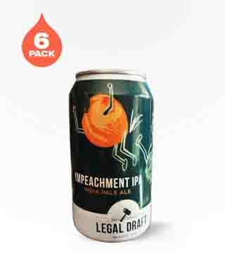Legal Draft Beer Impeachment IPA 6 Cans (12oz)
