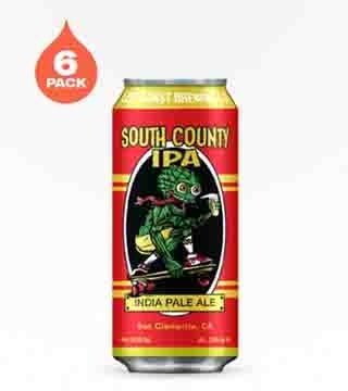 Left Coast Brewing South County IPA 6 Cans 16 oz