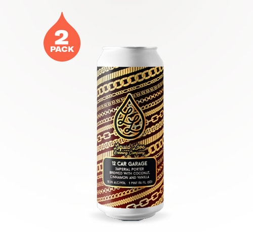 Liquid Love Brewing 12 Car Garage Porter 2 Cans (16oz)
