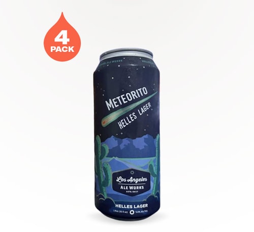 Los Angeles Ale Works Meteorito Helles Lager 4 Pack (16oz)