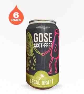 Legal Draft Beer Gose Scot-Free 6 Cans (12oz)