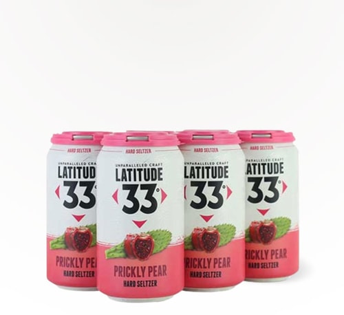 Latitude 33 Brewing Prickly Pear Hard Seltzer 6 Cans (12oz)
