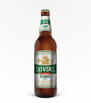 Lvivske Ukrainian Blonde Lager 16 oz bottle