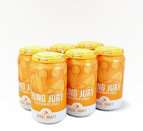 Legal Draft Beer Hung Jury Hefeweizen 6 Cans (12oz)