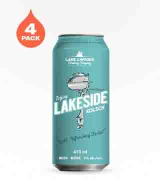 Lake of The Woods Brewing Lakeside Kölsch 4 Cans 16 oz