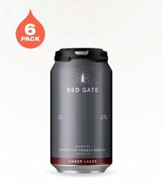 Manhattan Project Beer Red Gate Amber Lager 6 Cans (12oz)