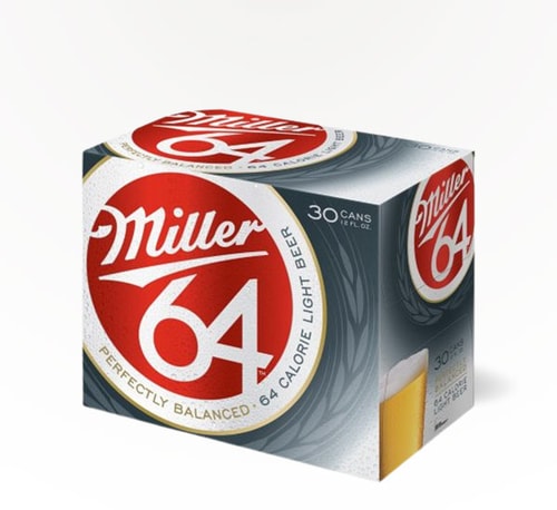 Miller Genuine 64 Light Lager 30 Cans (12oz)