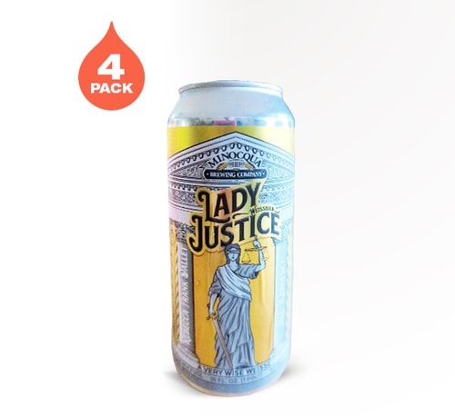 Minocqua Brewing Lady Justice Weissbier 4 Pack 16oz