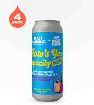 Mast Landing Brewing How's Yer Capacity Now? Double IPA 4 Cans 16 oz