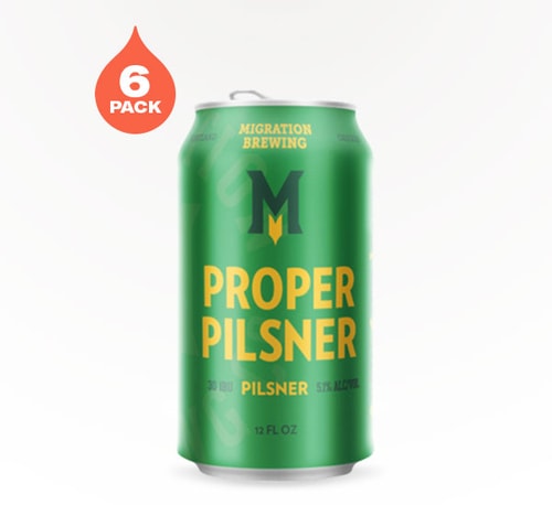 Migration Brewing Proper Pilsner 6 Cans (12oz)