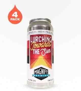 Magnify Brewing Lurching Towards The Sun Double IPA 4 Cans 16 oz