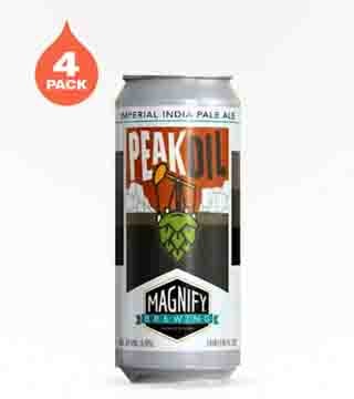 Magnify Brewing Peak Oil Double IPA 4 Cans 16 oz