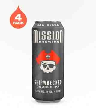 Mission Brewery Shipwrecked Double IPA 4 Pack (16oz)