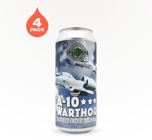Opa Opa Brewing A-10 Warthog Double IPA 4 Pack 16oz