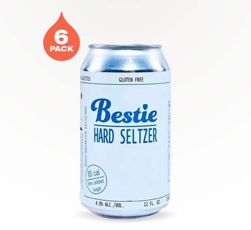 Overshores Brewing Bestie Raspberry Hard Seltzer 6 Cans (12oz)