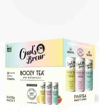 Owl's Brew Boozy Tea Mix Pack 12 Cans 12 oz