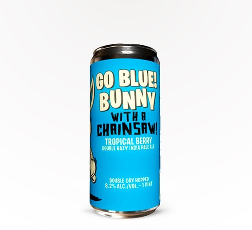 Paperback Brewing Go Blue! Bunny With a Chainsaw Double Hazy IPA 16oz (Can)