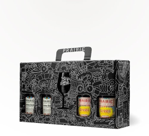 Prairie Artisan Ales Gift Pack with Beer Glass 4 Bottles (12oz)