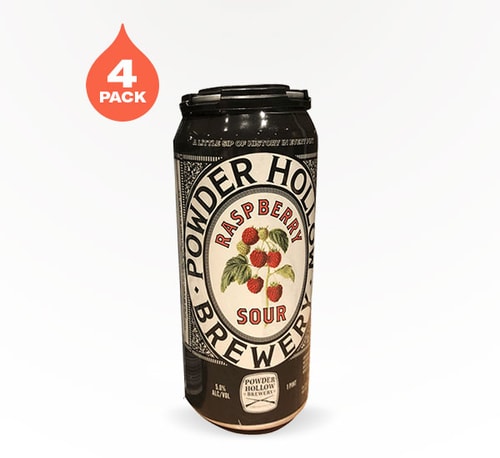 Powder Hollow Brewery Raspberry Sour Ale 4 Pack 16oz