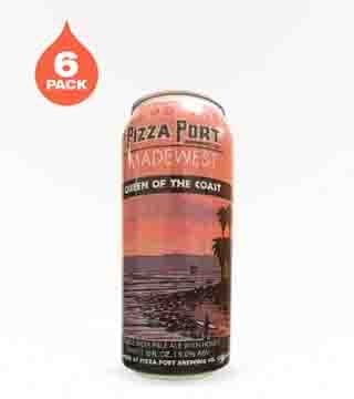 Pizza Port Brewing Queen of the Coast Double IPA 6 Cans 16 oz