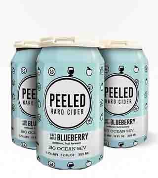 Peeled Hard Cider Hazy Blueberry 4 Cans 12oz