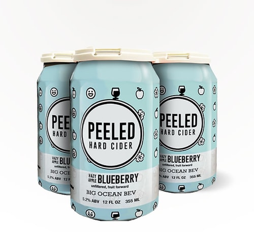 Peeled Hard Cider Hazy Blueberry 4 Cans 12oz