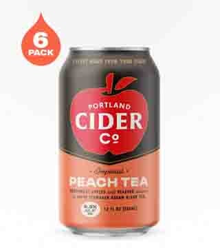 Portland Cider Imperial Peach Tea 6 Cans (12oz)