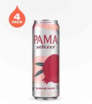 PAMA Seltzer Pomegranate 4 cans 12 oz