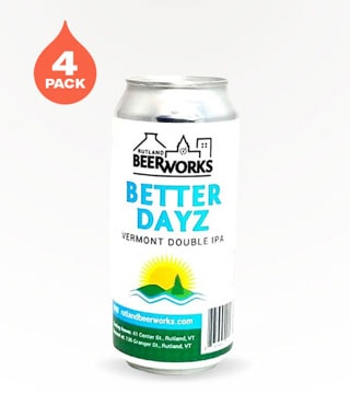 Rutland Beerworks Better Dayz Double IPA 4 Cans 16 oz
