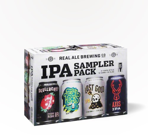 Real Ale Brewing IPA Sampler Variety Pack 12 Cans (12oz)