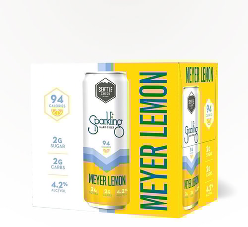 Seattle Cider Meyer Lemon Sparkling Hard Cider 6 Cans (12oz)
