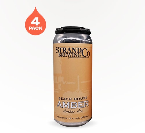 Strand Brewing Beach House Amber Ale 4 Pack (16oz)
