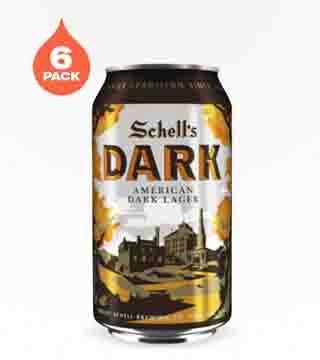 Schell's American Dark Lager 6 Cans 12oz