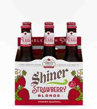 Shiner Strawberry Blonde Ale 6 Bottles 12 oz