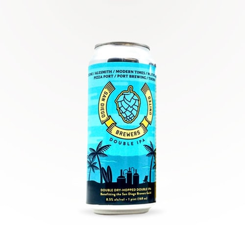 San Diego Brewers United Double Dry Hopped Double IPA 16oz Can