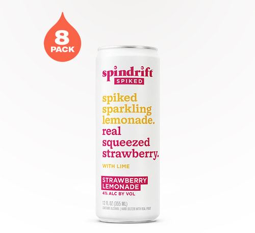 Spindrift Spiked Strawberry Lemonade 8 Cans 12oz