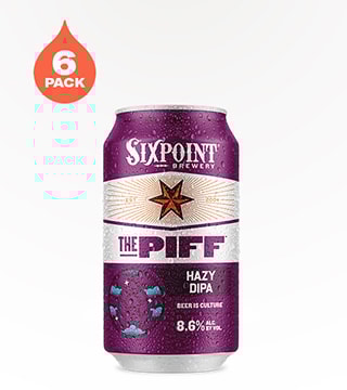 Sixpoint Brewery The Piff Hazy Double IPA 6 Cans 12oz