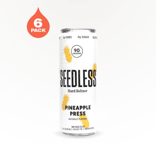 Seedless Pineapple Hard Seltzer 6 Cans (12oz)
