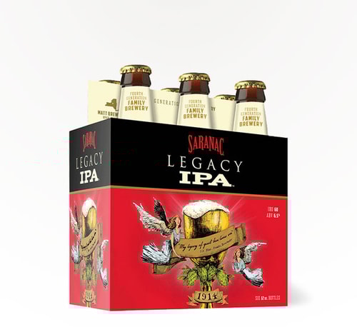 Saranac Brewing Legacy IPA 6 Bottles (12oz)