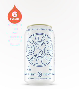 Sunday Beer Light and Tight Lager 6 Cans (12oz)