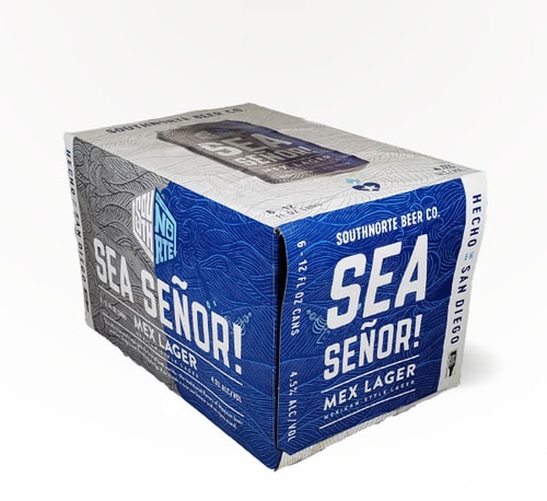 SouthNorte Beer Sea Señor Mexican Lager 6 Cans (12oz)