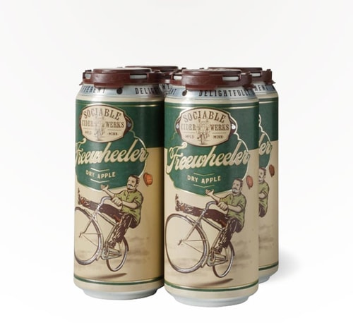 Sociable Cider Werks Freewheeler Dry Hard Apple Cider 4 Pack (16oz)