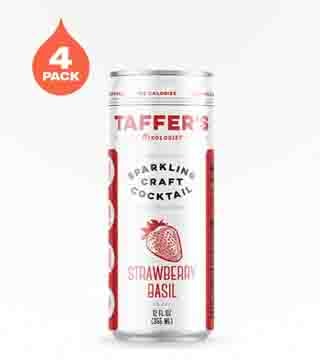 Taffer's Mixologist Strawberry Basil Hard Seltzer 4 Cans 12 oz