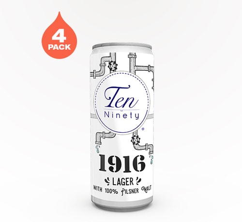 Ten Ninety Brewing 1916 Lager 4 Pack (16oz)