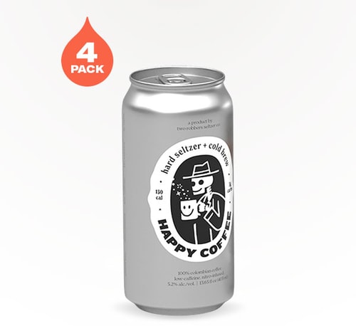 Two Robbers Hard Seltzer Happy Coffee 4 Pack (16oz)