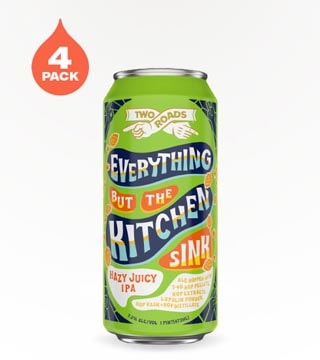 Two Roads Brewing Everything But The Kitchen Sink IPA 4 Cans 16 oz