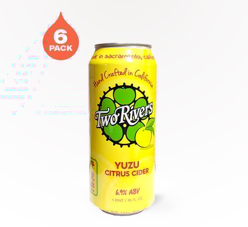 Two Rivers Yuzu Citrus Cider 6 Cans (16oz)